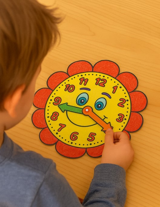 Worksheets for Kids: Fun Clock Craft to Learn Time