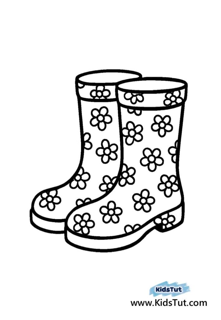 Easy Crafts for Kids: Boots in the Puddle Craft