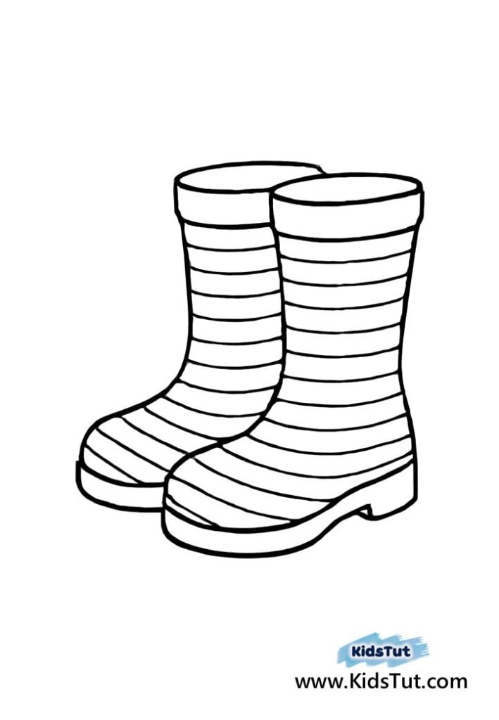 Easy Crafts for Kids: Boots in the Puddle Craft