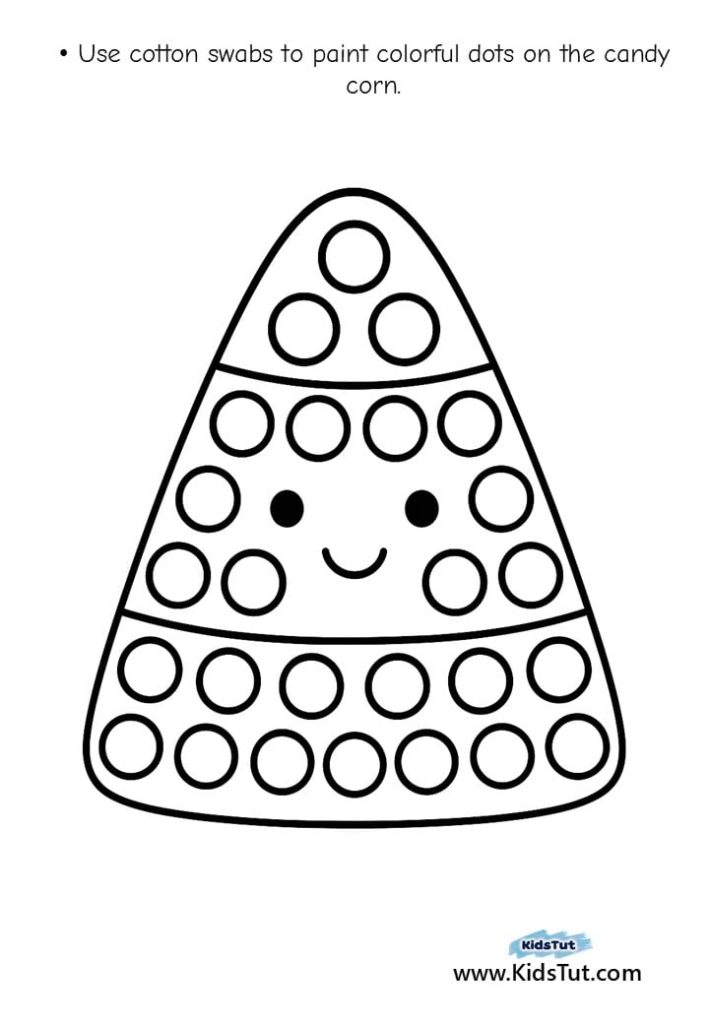 Halloween Dot Painting: Fun Q-tip Craft for Kids