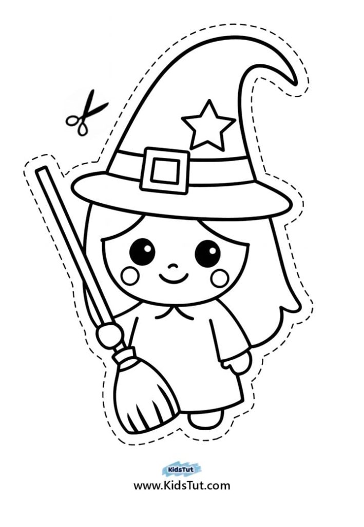 Printable Halloween Cutting Activity for Kids