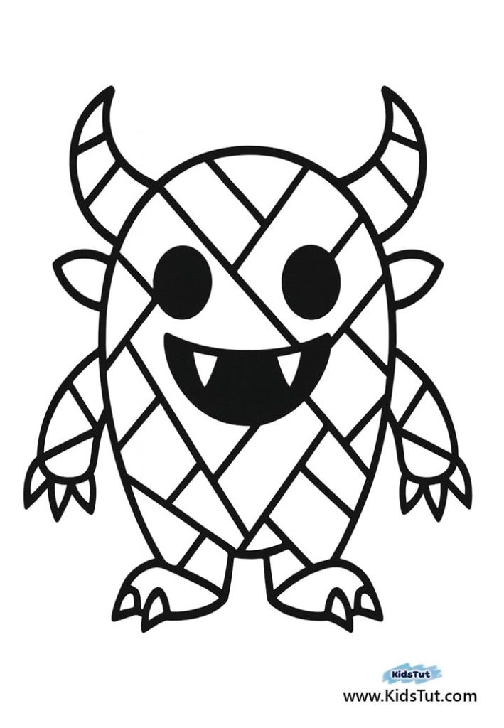 Best Mosaic Halloween Coloring Pages for Kids