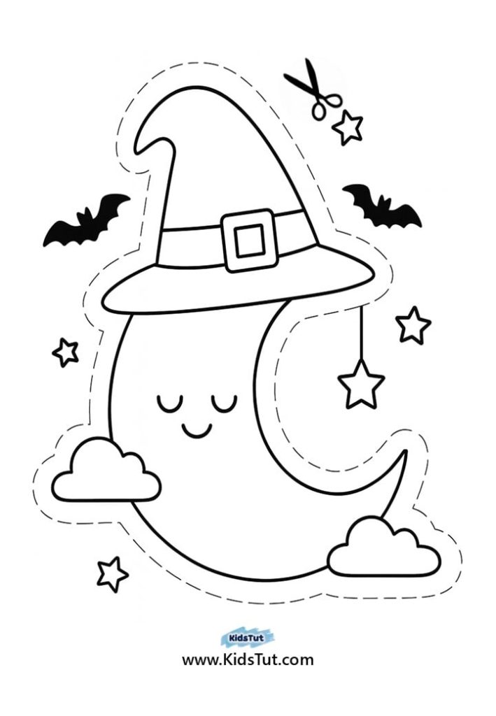 Printable Halloween Cutting Activity for Kids