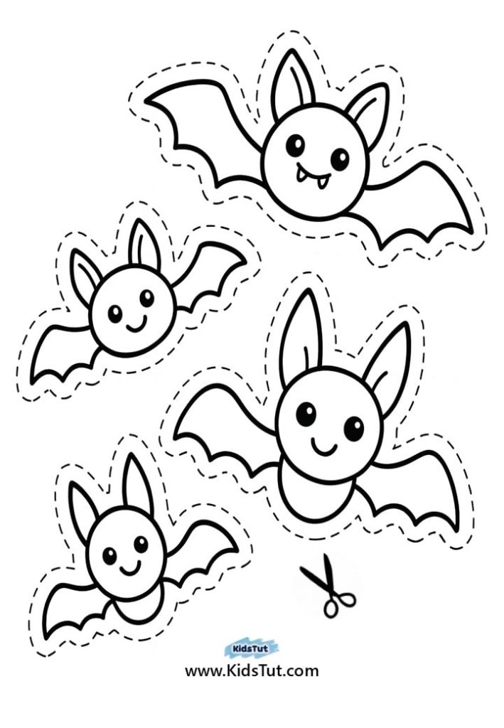 Printable Halloween Cutting Activity for Kids