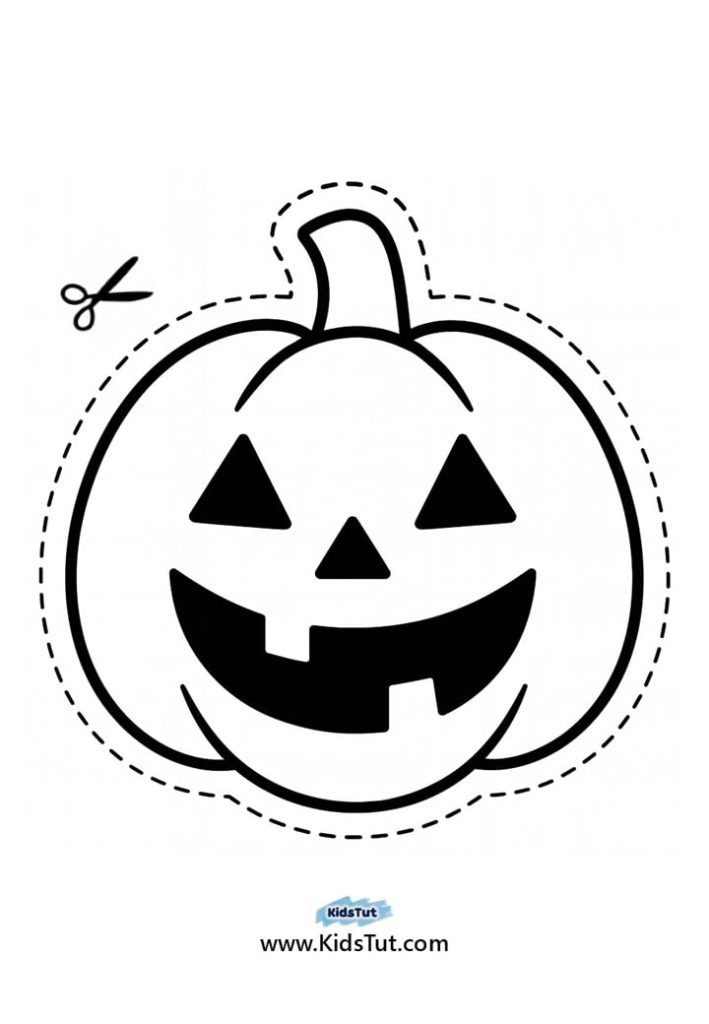 Printable Halloween Cutting Activity for Kids
