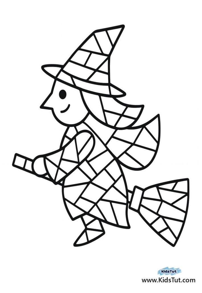 Best Mosaic Halloween Coloring Pages for Kids