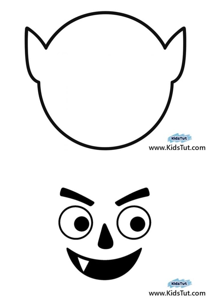 Halloween Streamer Craft with templates
