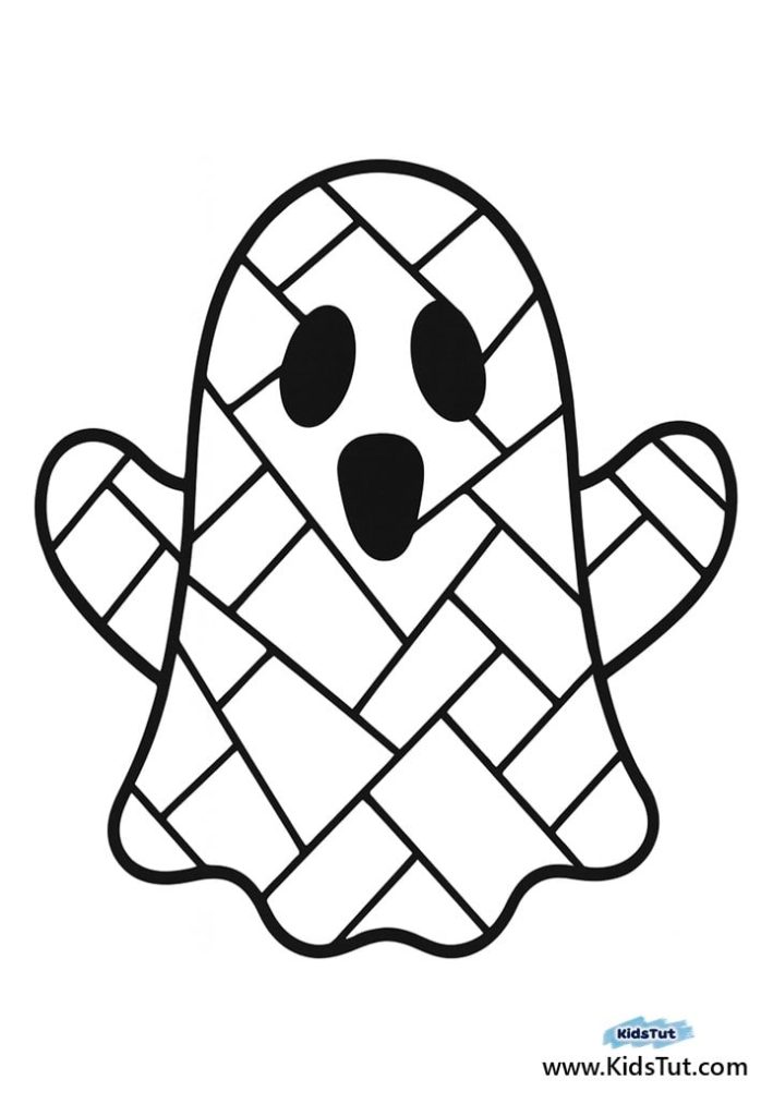 Best Mosaic Halloween Coloring Pages for Kids