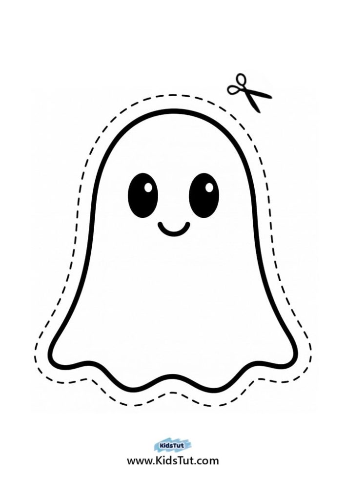 Printable Halloween Cutting Activity for Kids