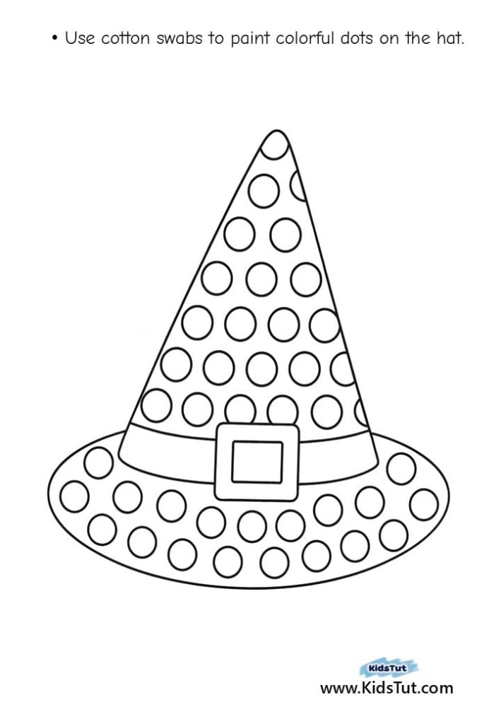 Halloween Dot Painting: Fun Q-tip Craft for Kids