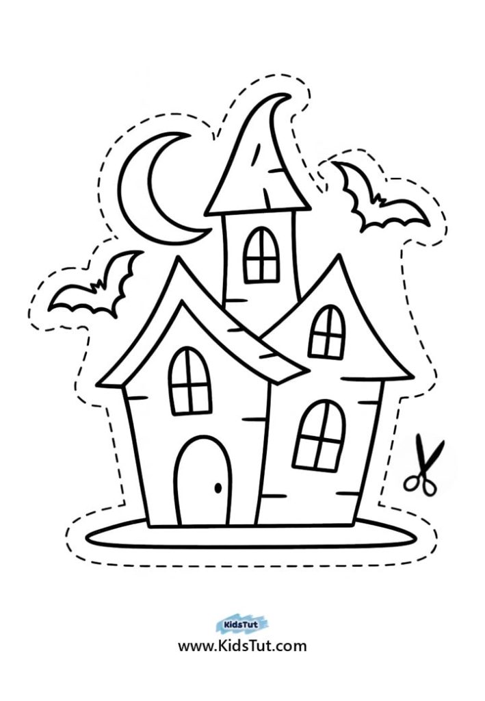 Printable Halloween Cutting Activity for Kids