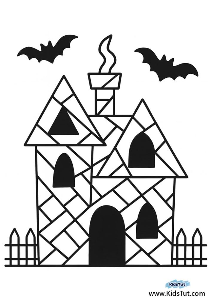Best Mosaic Halloween Coloring Pages for Kids