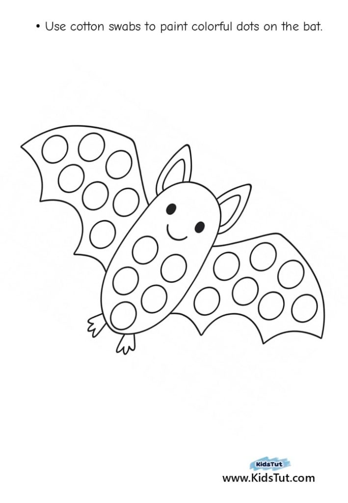 Halloween Dot Painting: Fun Q-tip Craft for Kids