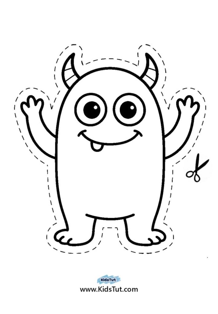 Printable Halloween Cutting Activity for Kids