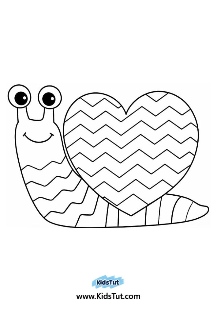 Valentine Snail Craft for Kids: Cute Heart Shell Art