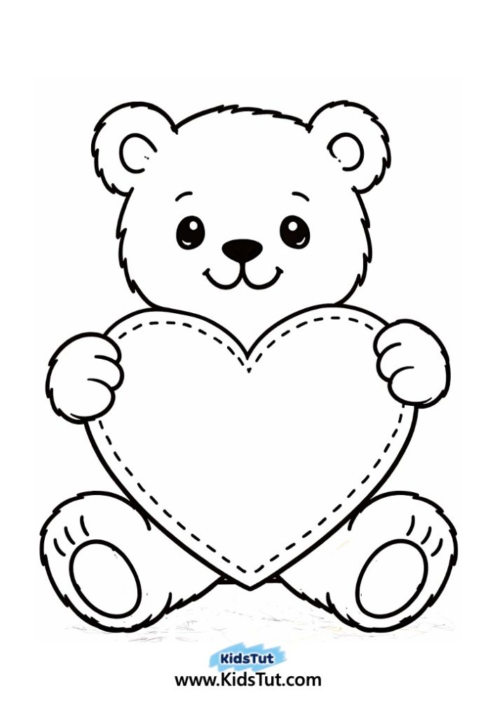 Animal Heart Craft for Kids with Torn Paper