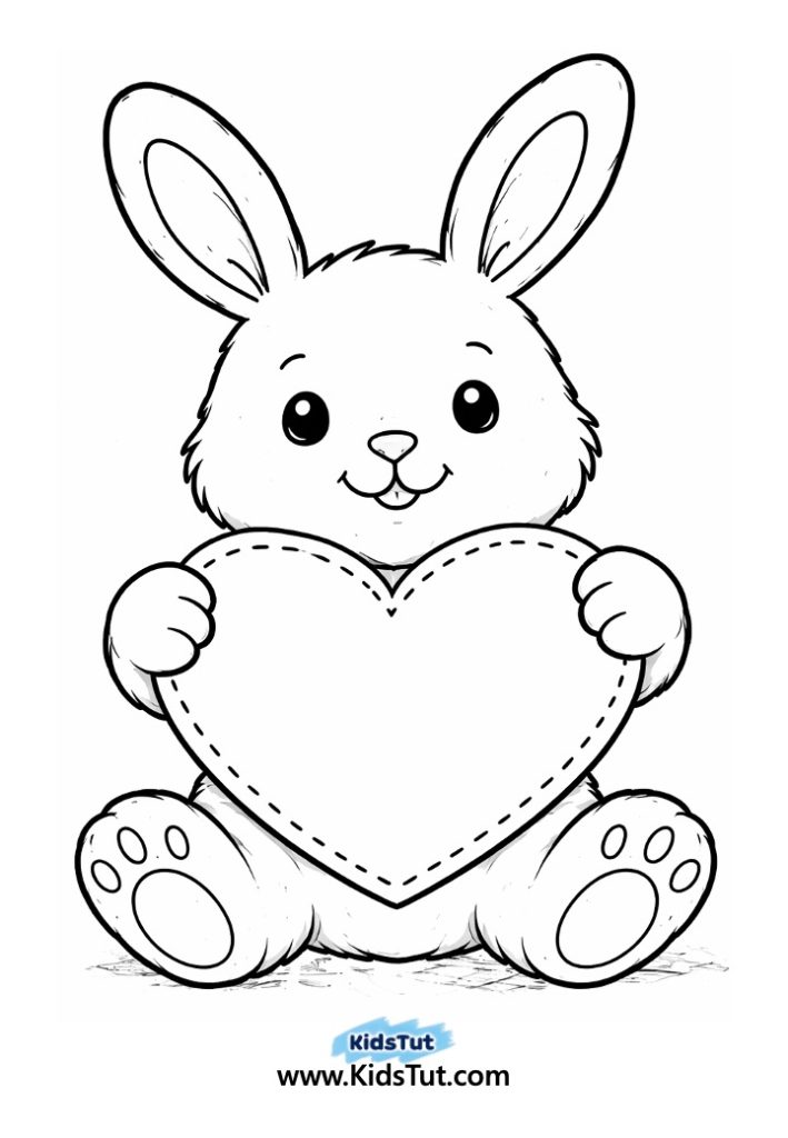 Animal Heart Craft for Kids with Torn Paper