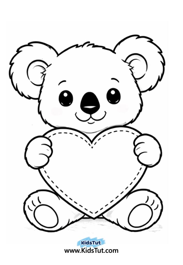 Animal Heart Craft for Kids with Torn Paper