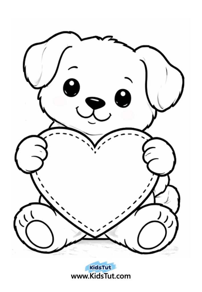 Animal Heart Craft for Kids with Torn Paper