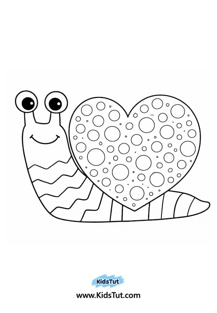 Valentine Snail Craft for Kids: Cute Heart Shell Art