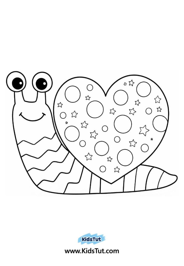 Valentine Snail Craft for Kids: Cute Heart Shell Art