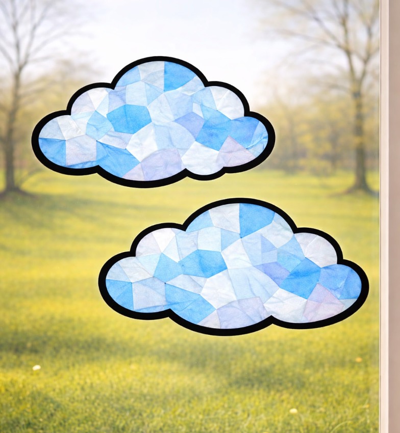 Colorful Spring Suncatcher Crafts for Kids