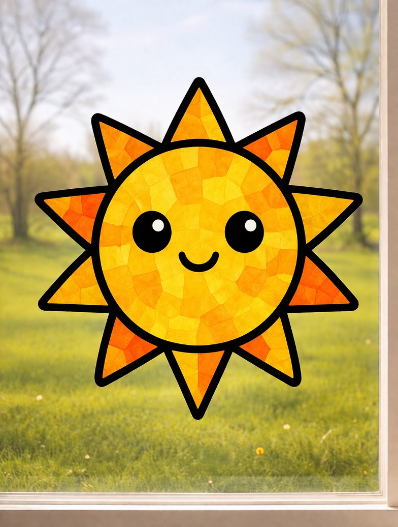 Colorful Spring Suncatcher Crafts for Kids