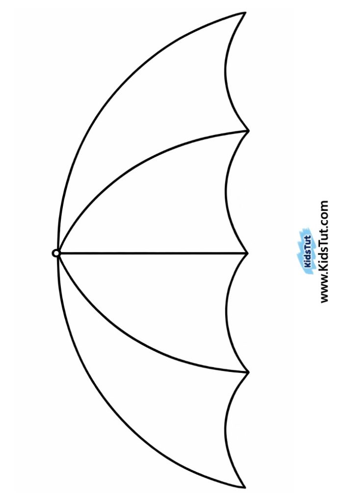 Easy Colorful Heart Umbrella Craft for Kids