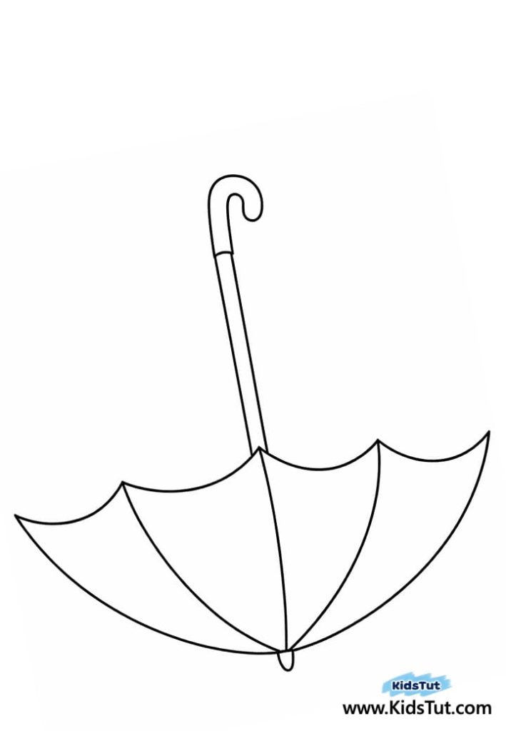 Colorful Spring Umbrella Flower Craft for Kids