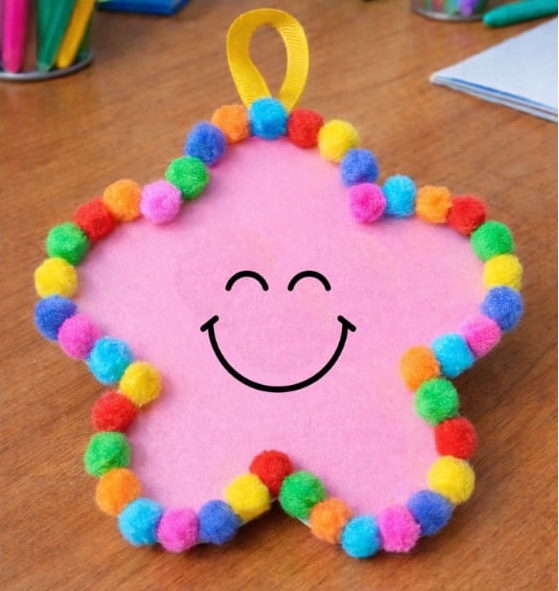 Easy and Fun Pom‑Pom Hanging Crafts for Kids
