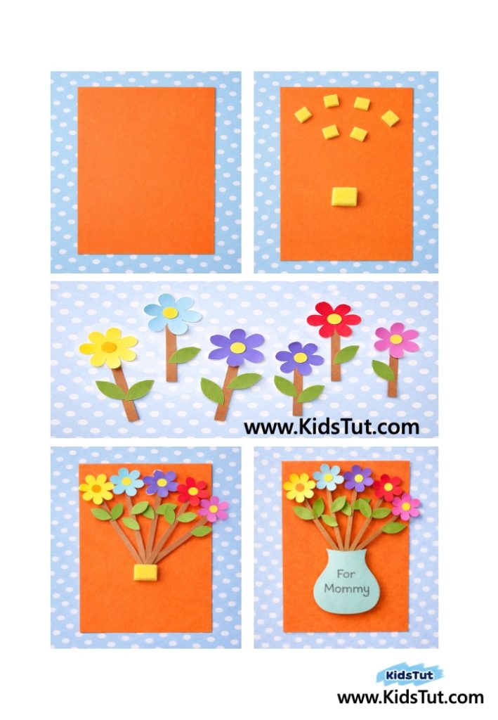 Easy Mother’s Day Flower Card Craft for Kids