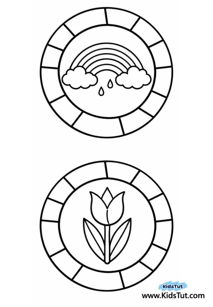 Easy Spring Rainbow Tissue Paper Craft for Kids