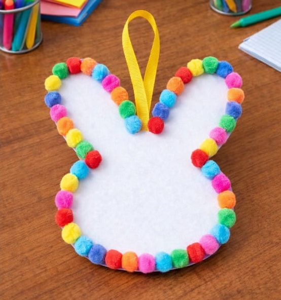 Easy and Fun Pom‑Pom Hanging Crafts for Kids