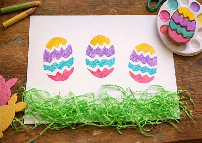 Colorful Paper Easter Egg Crafts Ideas for Kids
