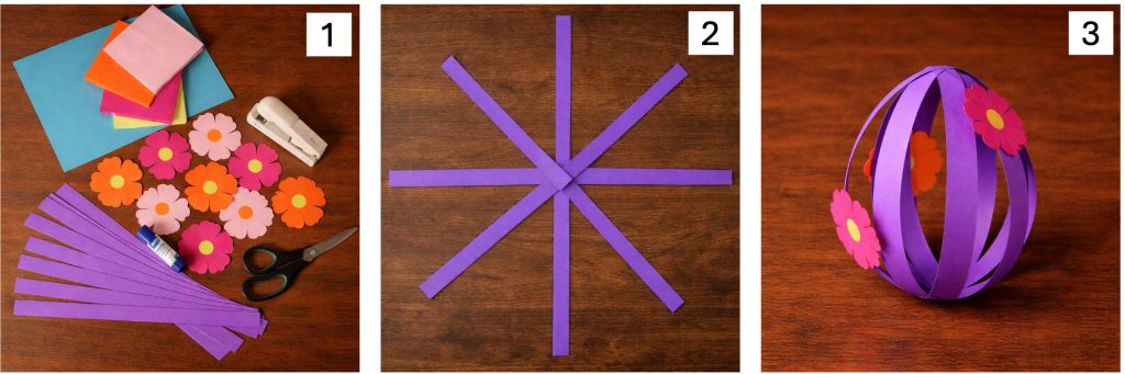 Colorful Paper Easter Egg Crafts Ideas for Kids