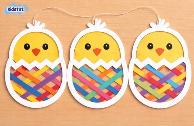 Easy Woven Easter Crafts for Kids to Make