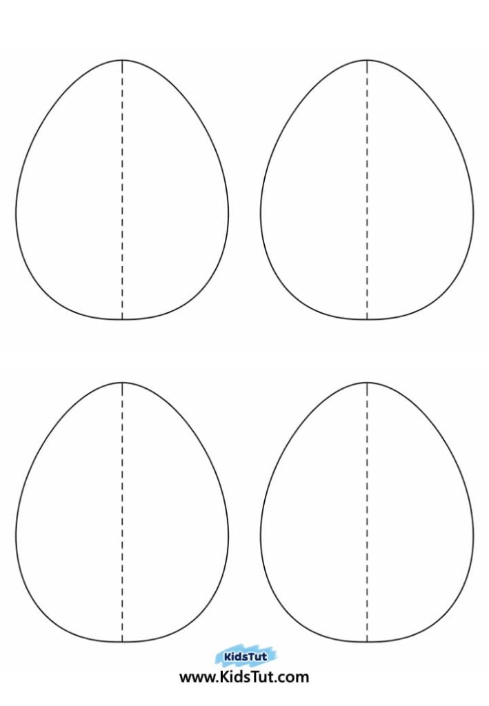 Colorful Paper Easter Egg Crafts Ideas for Kids