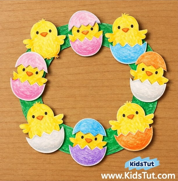 Easy Spring and Easter Wreath Crafts for Kids