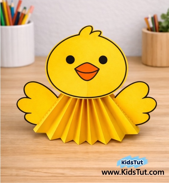 Colorful Paper Accordion Easter Decorations