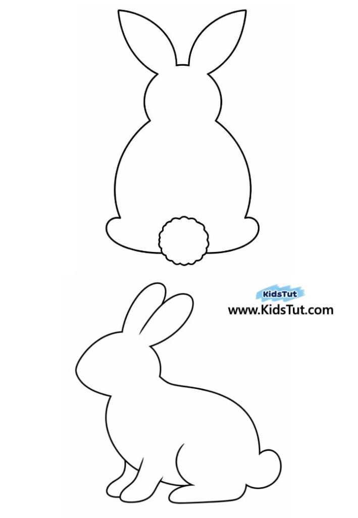 Easy Easter Bunny Silhouette Art for Kids