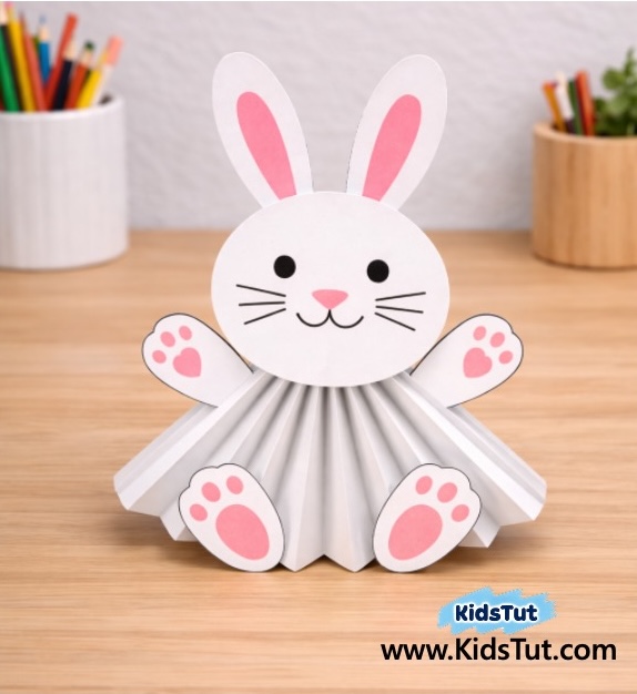 Colorful Paper Accordion Easter Decorations