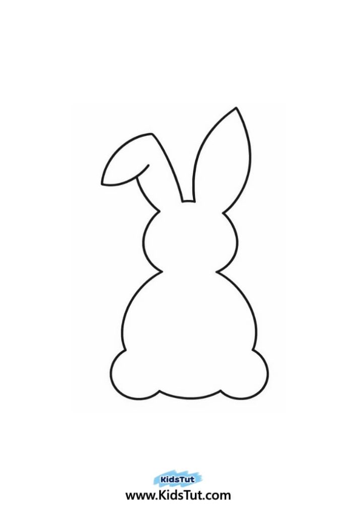 Easy Easter Bunny Silhouette Art for Kids