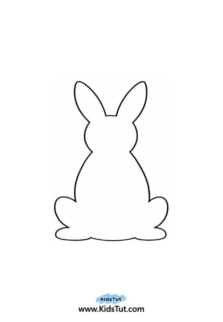 Easy Easter Bunny Silhouette Art for Kids