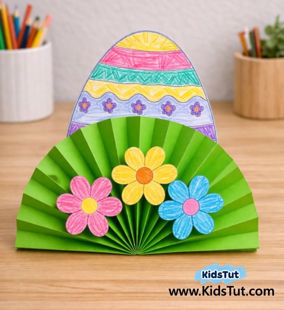 Colorful Paper Accordion Easter Decorations