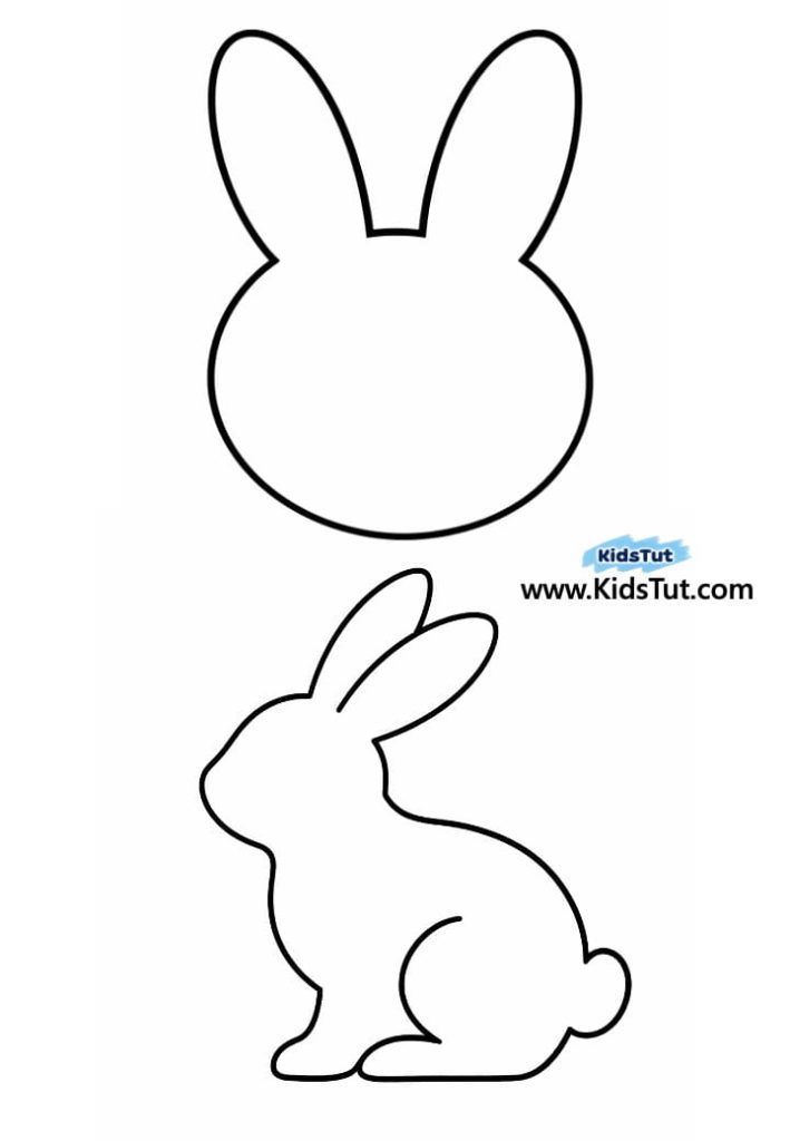 Easy Easter Bunny Silhouette Art for Kids