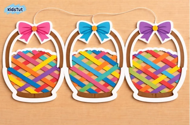 Easy Woven Easter Crafts for Kids to Make