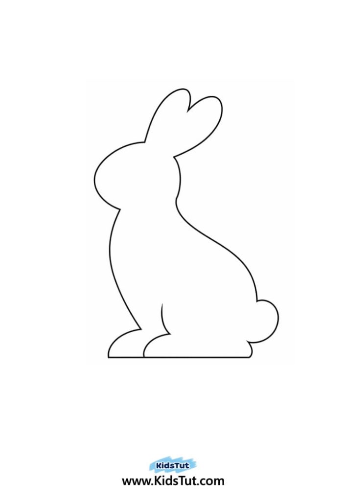 Easy Easter Bunny Silhouette Art for Kids