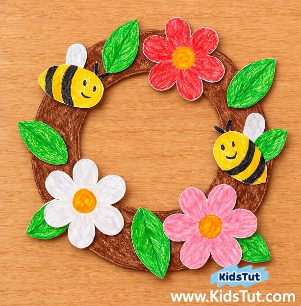 Easy Spring and Easter Wreath Crafts for Kids