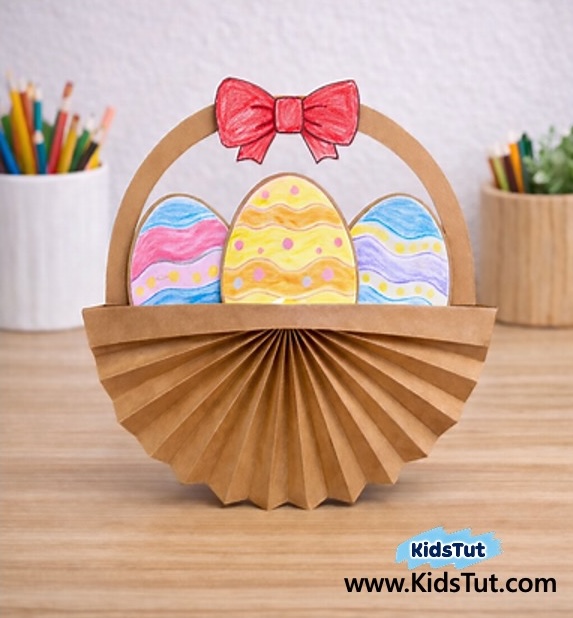 Colorful Paper Accordion Easter Decorations