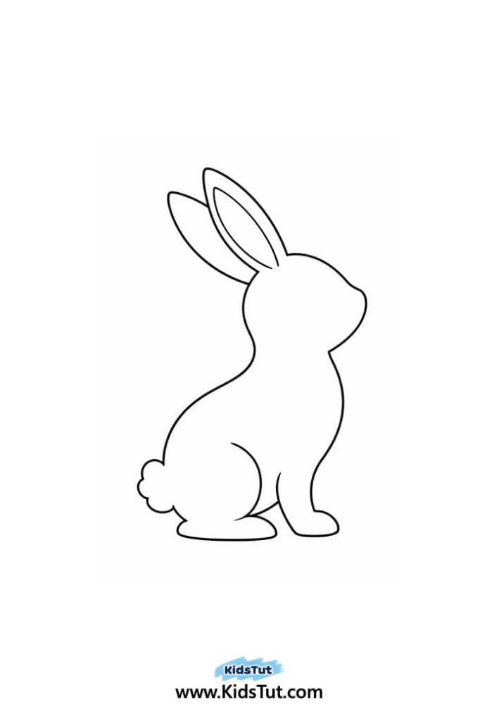 Easy Easter Bunny Silhouette Art for Kids